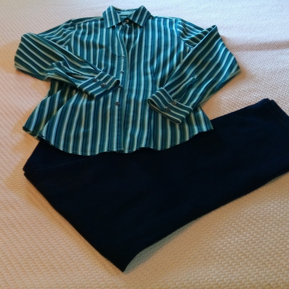 The Limited Long Sleeve Striped Shirt - Picture 4 of 4